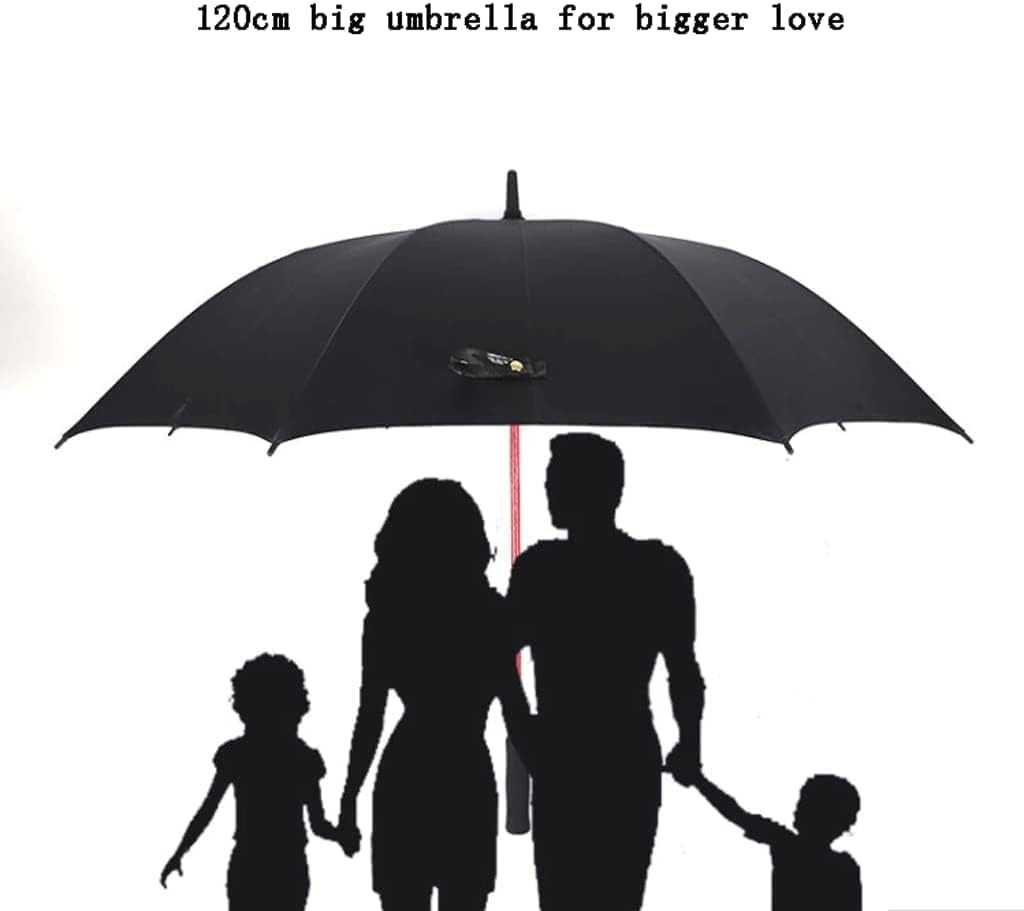 Umbrella Umbrella Large Windproof Golf Umbrellas Automatic Open Oversize Rain Umbrella with Comfortable Handle Umbrellas (Color : A Size : 120cm)