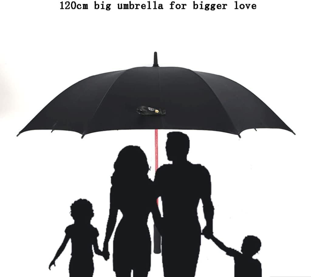Parasolka Parasol Męski Parasole Duże wiatroszczelne parasole golfowe Automatyczne otwarte, oversize deszcz parasol z wygodnym uchwytem Parasole Podróżne (Color : A, Size : 120cm)