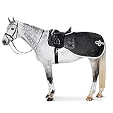 eskadron ausreitdecke softshell *Stabiles, voluminöses Netzmaterial *Linksseitiger Pure-Stickzug *Lurexkordel und Glossy-Einfassung *dekorative Zierschweifkordel *Klettverschluss am Widerrist *Größen M-XL