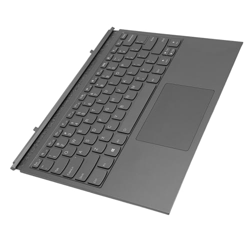 Teclado inalámbrico elegante gris oscuro con panel táctil integrado 7