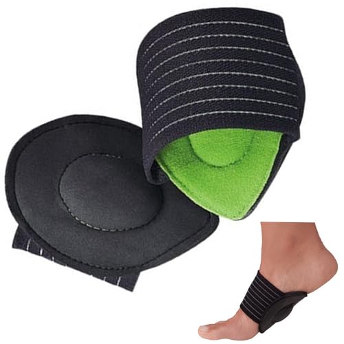 Pack 2 PZ Supporto Suoletta Ortopedico Piedi, Coppia Solette Supporti Fascite Plantare, Regolabile Piede Caviglia, Fascia Elastica, Sport Corsa Calcio Atletica, Tallone Dolori Ginocchio Schiena