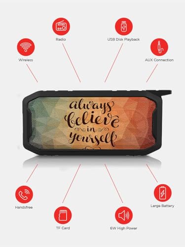 Image of Macmerise Bluetooth Speaker Believe in Yourself Melody Bluetooth Speaker