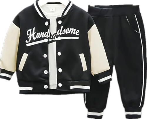 Autumn Long Sleeved Baseball Suit 3pcs Sets Toddler Spring Clothes Fashionable Childrens Baseball Clothing Sets