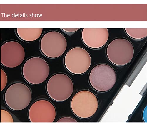 Yarlady 40Color Highly Tinted, Eyeshadow Palette High Pigment Eye Makeup Kt, Matte Shimmer Eyeshadow Tray Lasting Can Blend Natural Color Makeup Eyeshadow Cosmetics Gift Set (E01) #TOP2