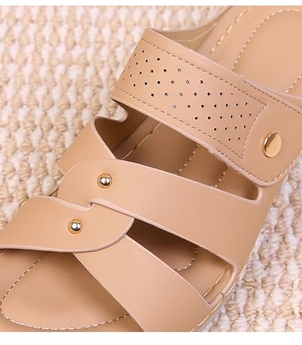 Wedge Sandals for Women Dressy: Summer Slip On Womens - Slide Comfortable Walking Platform Sandals3