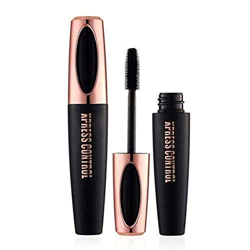 4D Silk Fiber Eyelash Mascara Makeup - Waterproof Long Lasting Eyelash Extension Volumizing Lengthening Defined Lashes Avoid Clumpy Lashes
