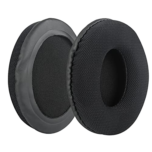 Geekria Comfort Mesh Fabric Replacement Ear Pads for Turtle Beach Ear Force XP 500/400/300, XO Four/Three/ONE Gaming Headphones Ear Cushions, Repair Parts (Black)