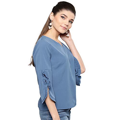 Image of Harpa Women V-Neck Solid Top