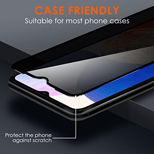 Image of YWXTW for Samsung Galaxy A14 5G Privacy Screen Protector, Upgraded Anti-Spy 9H Tempered Glass Screen Protector Compatible with Galaxy A14, 2-Pack