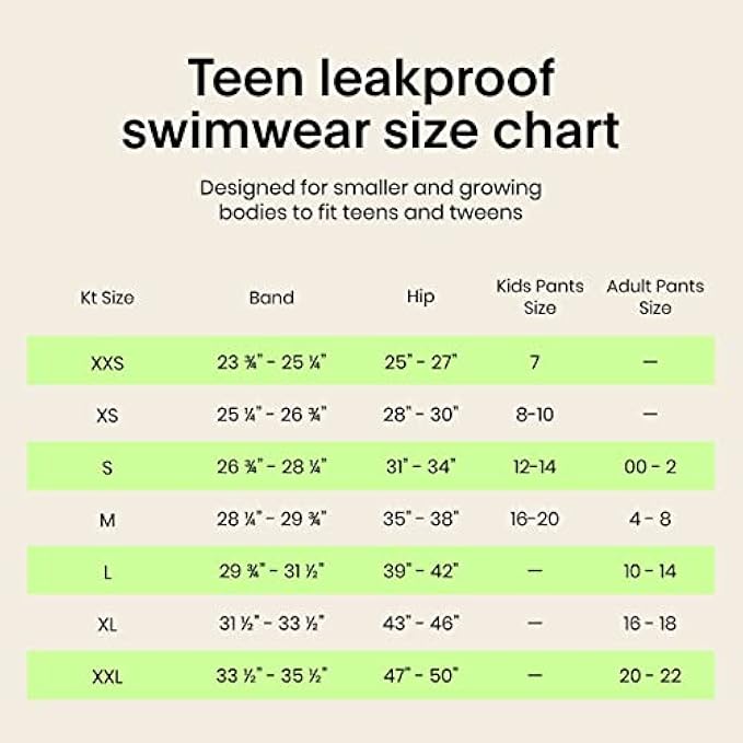 KNIX Kt Teen Period Swim Sport OnePiece Period Swimwear for Teens