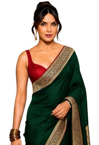 Image of Women's Glory Banarasi Satin Silk Saree for Women.