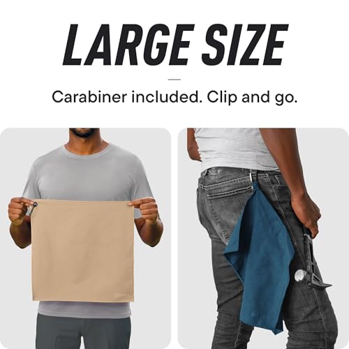 Image of Pocket-Sized Sweat Towels - Original Sweat Absorbing Handkerchiefs | Quick-Dry Microfiber Sweat Rags for Face, Hands, & Body - Men & Women - Gym, Sports, Work