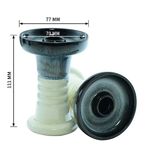Hookah Bowl 100% Clay Ceramic Phunnel Bowl Shisha Tabak Bowl Tülle Shisha Kohle Halter Hookah Head Shisha Tabak Bowl… – Bild 3