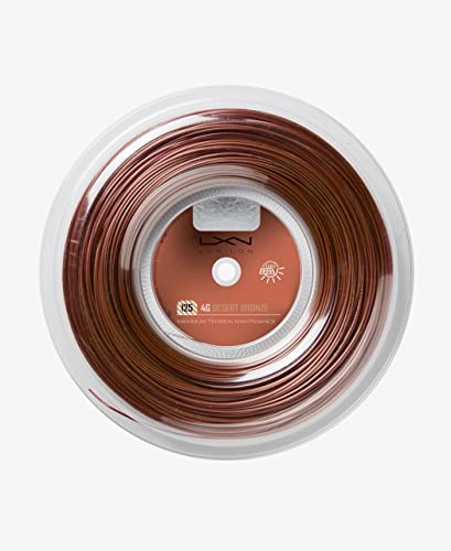 Luxilon 4G Tennis String Reel 200M (Soft, Black, Desert Bronze) (4G Black (Black) - 1.25Mm) #TOP3