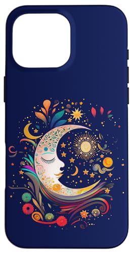 Night Sky Moon Lunar Stars Sun Love Galaxy �X�}�z�P�[�X iPhone 16 Pro Max �p