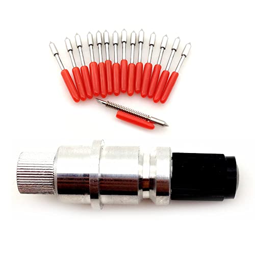 15pcs 45Degree CB09 Cutting Blades for Silhouette Cameo (1/2/3/4)/ Portrait/Curio and Graphtec 6000/CE 5000-60 Plotter with Updated Type Blade Housing Holder