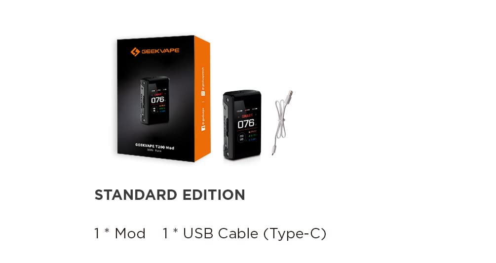 GEEKVAPE T200 Box Mod - GEEKVAPE T200 (Aegis Touch) 200W Support Z Sub Ohm  E-Cigarette Mod
