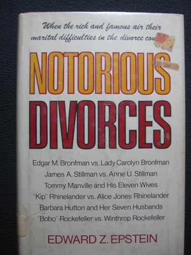 Notorious Divorces 0818402245 Book Cover