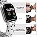 MABEKS Compatible with Apple Watch Band 38mm40mm41mm, 3 Packs Printed Elastic Solo Loop Bands Women Girls Bracelet Strap for iWatch Series 9 8 7 6 5 4 3 2 1 SE SE2 Ultra,L size,White