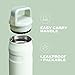 STANLEY IceFlow Cap and Carry Water Bottle 24 oz | Wide Mouth Twist Lid | Lightweight and Leakproof for Travel and Sports | Insulated Stainless Steel | BPA-Free | Polar