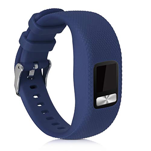 kwmobile 2X Sportarmband kompatibel mit Garmin Vivofit 4 Armband - Fitnesstracker Band Set aus TPU Silikon