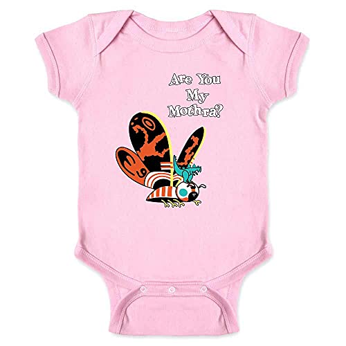 Image of Pop Threads Are You My Mothra Funny Parody Kaiju Infant Baby Boy Girl Bodysuit