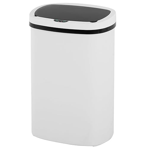 Miniatura 19 de FDW Cubo de basura de 13 galones de 50 litros para cocina, baño, dormitorio, oficina en casa, automático, sin tacto, de alta capacidad con tapa,
