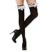 Boo! Inc. Black With White Lace Thigh-High Halloween Adult Women's Cosplay Costume Tights
