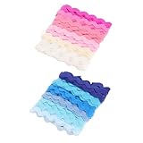 AKOOSY 2 Stück Wellenband Teiliges Buntes Geschenkband für DIY Party und Hochzeitsdekoration Farben Karten für Bastelprojekte und Kreative Anwendungen