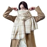 Verpackung und Anwendung: Beinhaltet 1 Luxury Classic Plaid Winter -Schal.Weiß am Hochzeitstag, am Geburtstag, am Valentinstag nicht, was zu geben ist?Dieses Schalgeschenk ist sicher, dass sie es sehr mögen wird.