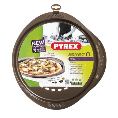 Pyrex - Asimetria - Plat à Pizza en Métal Anti-Adhésif Ø 32 cm