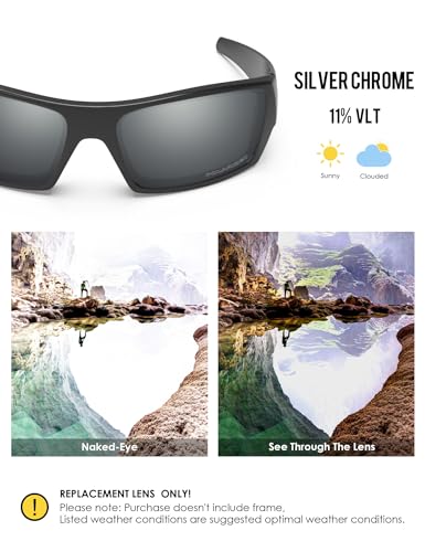 Image of BLAZERBUCK Anti-salt Polarized Replacement Lenses for Oakley Gascan OO9014 Sunglass
