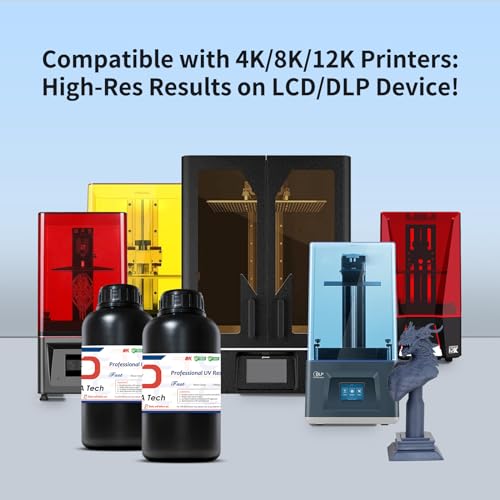 Siraya Tech Fast ABS-Like 3D Printer Resin 405nm UV-Curing Non-Brittle High Precision 3D Printing Liquid Standard Photopolymer Resin for LCD DLP 3D Printing (Navy Grey, 1kg)
