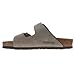 Birkenstock Arizona Soft Footbed Unisex Suede Sandal, Taupe Suede, 7-7.5 Women/5-5.5 Men