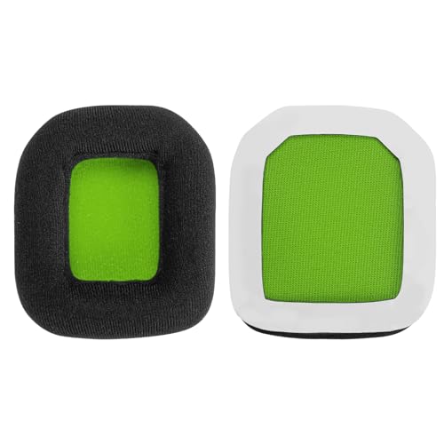 Repuesto Geekria Almohadillas de Oreja Comfort Velour compatibles con auriculares Astro Gaming A20, cojines de oído (Negro Verde) miniatura 3