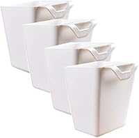 Vista 5 de 4 portavasos colgantes, accesorios para carrito rodante, accesorios para carrito de utilidad, contenedores colgantes, macetas colgantes, ahorro