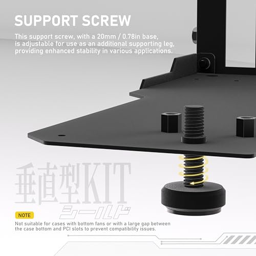 Montura Vertical para GPU EZDIY-FAB con Cable Riser PCIe 4.0 miniatura 5