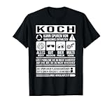 Koch Spruch lustiges Koch T-Shirt
