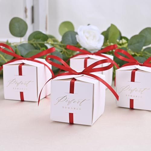 Image of Double Face Red Satin Ribbon 1 /4 inch X 50 Yards Polyester Red Ribbon for Gift Wrapping Very Suitable for Weddings Party Hair Bow Invitation Decorations and More