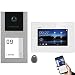 Produktbild Balter EVO Silver Video Türsprechanlage Aufputz  7 Zoll Touchscreen WiFi Monitor  2-Draht Bus mit RFID  Set für 1 Familienhaus Türklingel  120° Weitwinkel Kamera