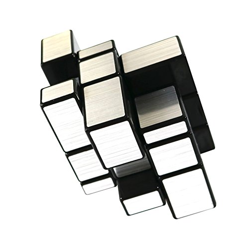 Preisvergleich Produktbild fcbb 3 x 3 x 3 Spiegel-Zauberwürfel, Silber, Puzzle, Schwarz