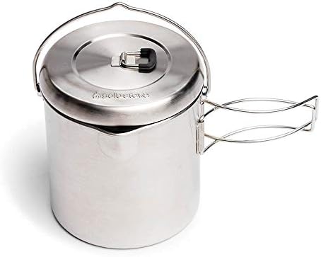Solo Stove Pot | Incl. Nylon Sack, Lightweight Stainless Steel Backpacking Cookware