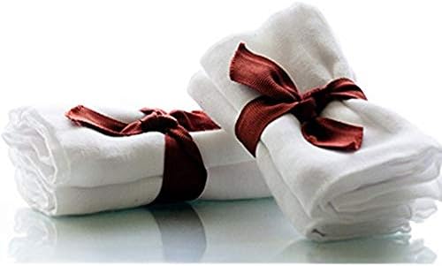 Ginger Chi Muslin Cloth Makeup Removal, Facial Cleansing Reusable & Washable Extremely Soft Gentle for All Skin Type Pack of 2