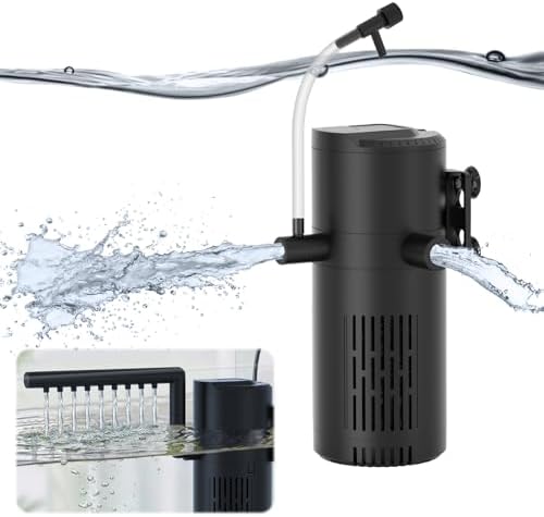 Aquarium Filters — side view showing full product dimensions