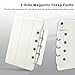 Magnetic Case for iPad Air 7/6/5/4, Slim Smart Folio for Air 5th/4th Generation 10.9 Inch 2022/2020 Model, Trifold Stand Case, Auto Sleep/Wake, case for 2024 iPad Air 11 inch M3/M2 2025/2024(White)