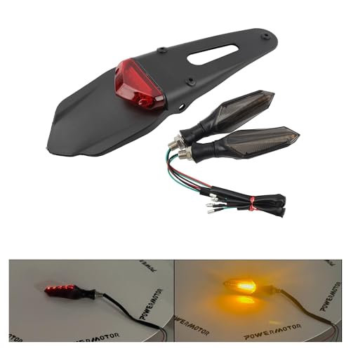 Luz trasera para moto dañada solucionada con intermitentes 4