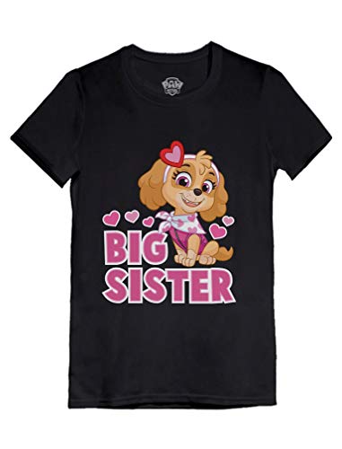 Tstars Paw Patrol Big Sister Shirt Sibling Gifts Skye Toddler Kids Girls Fitted T-Shirt