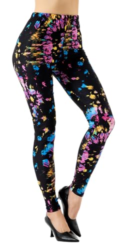 Ndoobiy Printed Leggings Basic Workout Yoga Pants Buttery Smooth Womens Leggings