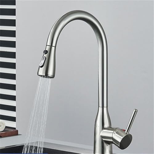 Robinet de cuisine extractible pour simplifier le lavage d'évier