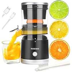 Exprimidor Electrico Automatico Exprimidor Naranjas Eléctrico 45 W Exprimidor Zumo con USB y Cepillo de Limpieza Exprimidor de Cítricos Portátil para Naranja, Limón, Pomelo